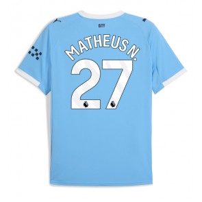 Manchester City Matheus Nunes #27 Domácí Dres 2025-26 Krátký Rukáv